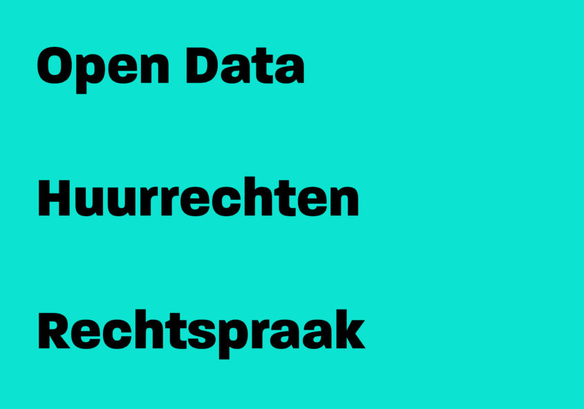 open data huurrechten - rechtspraak